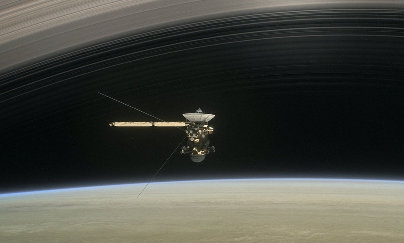 The Cassini mission was a direct consequence of Einstein's thought experiments. <em>Photo JPL/NASA</em>